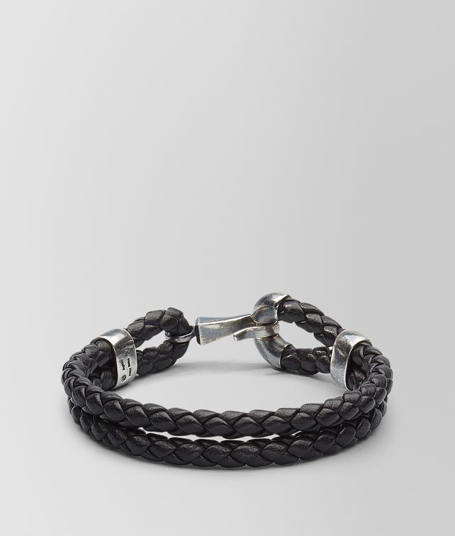 Bottega Veneta Bracelet In Nero Intrecciato Na And Silver Bottega Veneta Bracelet In Nero Intrecciato Na And Silver Pickupinshippingnotguaranteed Info