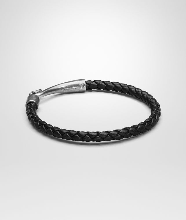 Bottega Veneta Bracelet In Nero Intrecciato Na And Silver Bottega Veneta Bracelet In Nero Intrecciato Na And Silver Pickupinshippingnotguaranteed Info