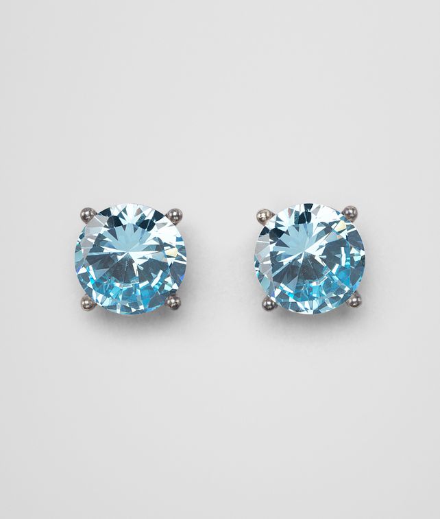 Bottega Veneta Earrings In Silver And Ciel Stones Bottega Veneta Earrings In Silver And Ciel Stones Pickupinshipping Info