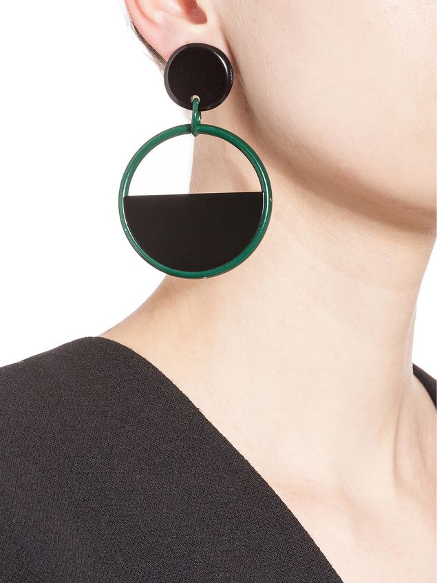 Clip On Earrings In Resin ‎ from the Marni ‎Fall Winter 2018