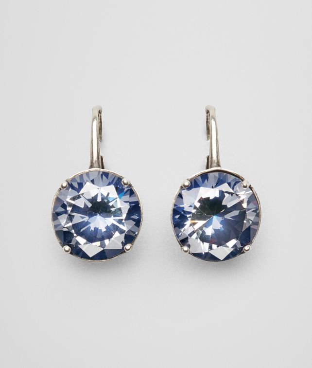 Bottega Veneta Earrings In Silver And Blue Stones Bottega Veneta Earrings In Silver And Blue Stones Pickupinshipping Info