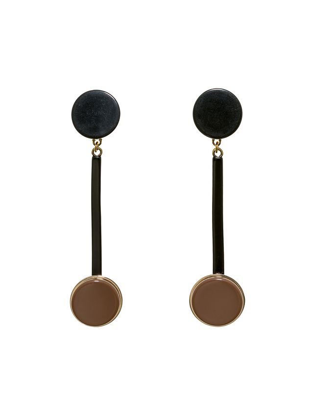 Round Clip On Earrings In Acrylic Resin ‎ from the Marni ‎Fall Winter