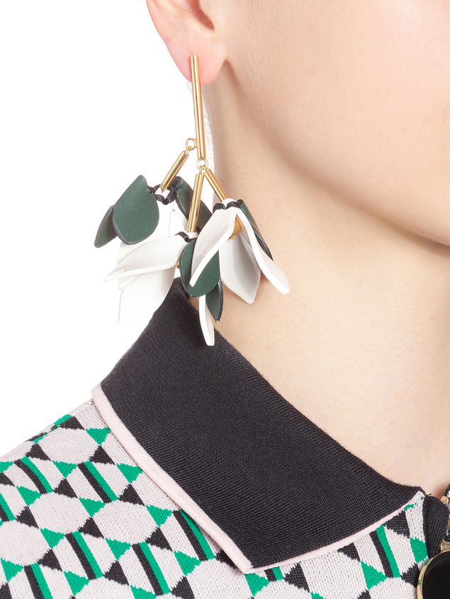 Earrings In Leather With Erfly Clasp Marni Marni Earring Woman Earrings In Leather With Erfly Clasp D