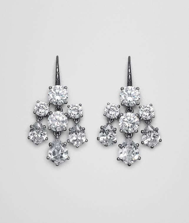 Bottega Veneta Naturale Cubic Zirconia Silver Earring Bottega Veneta Naturale Cubic Zirconia Silver Earring Earrings Pickupinshipping Info