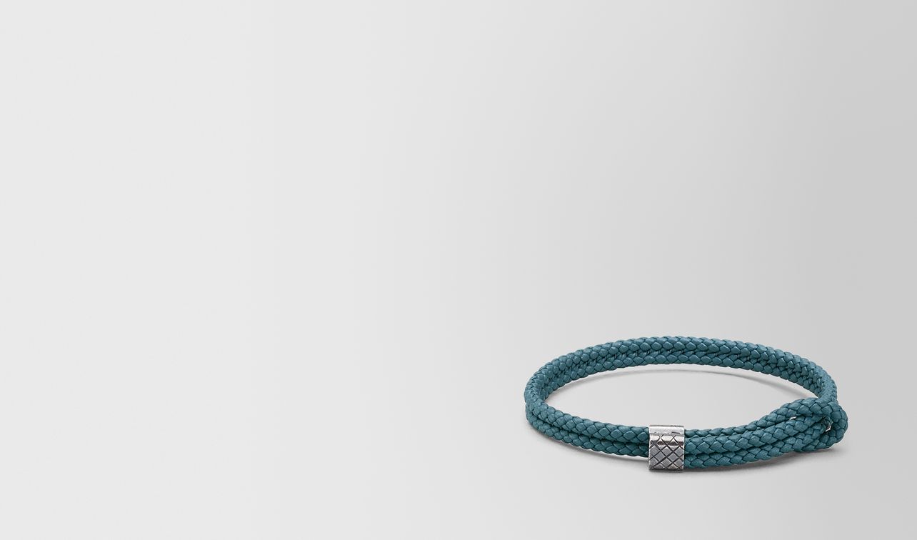 bracelet in brighton intrecciato nappa and silver landing