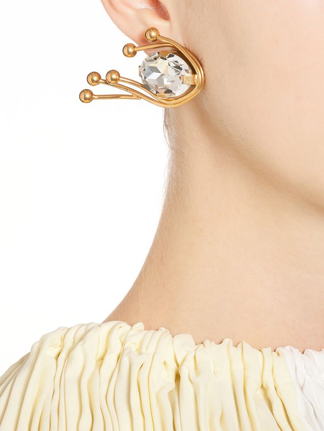 Runway Metal Clip On Earrings ‎ from the Marni ‎Fall Winter 2018