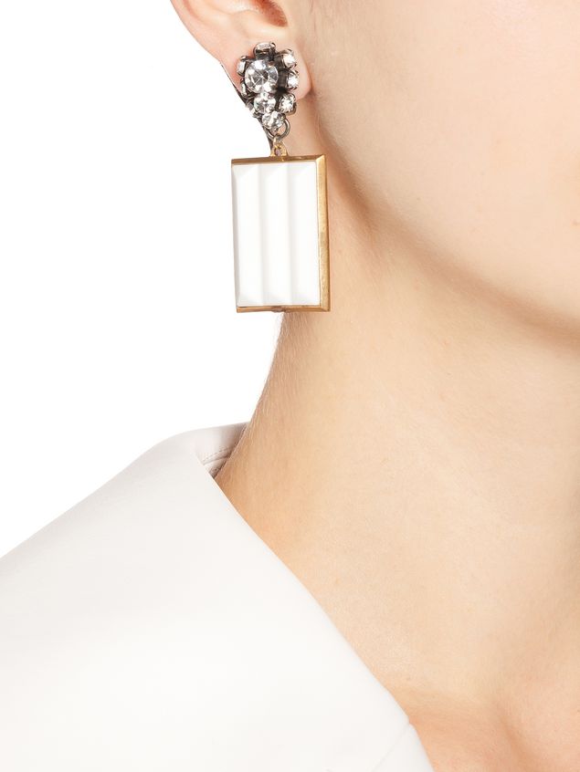 Runway Metal Clip On Earrings ‎ from the Marni ‎Fall Winter 2018