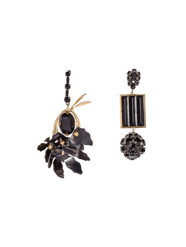 Runway Clip On Earrings In Metal Marni Marni Runway Clip On Earrings In Metal Woman 1