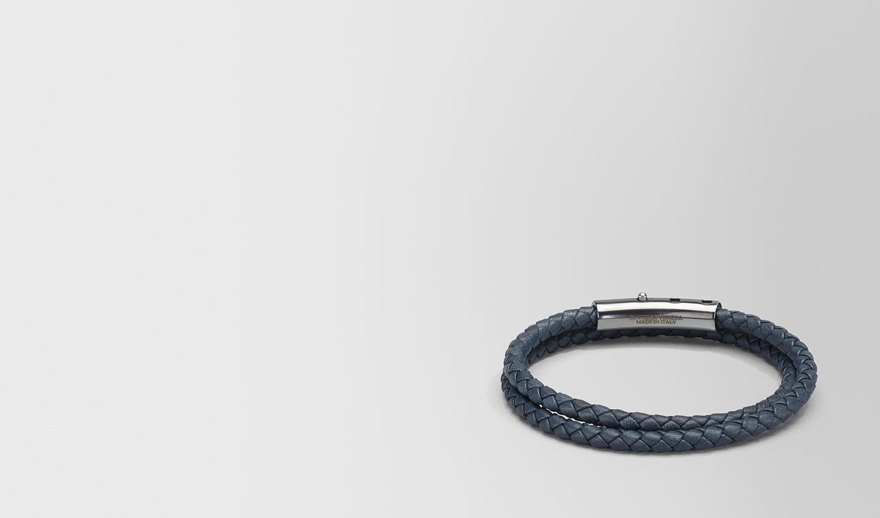 denim intrecciato nappa and silver bracelet landing