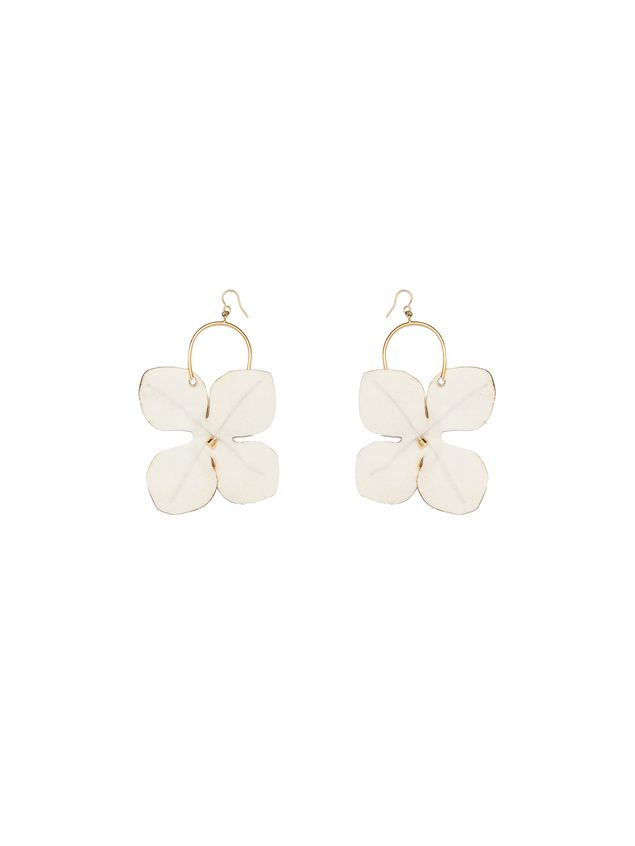Leverback Flower Earrings From The Marni Fall Winter 2018 Marni Leverback Flower Earrings Woman 1