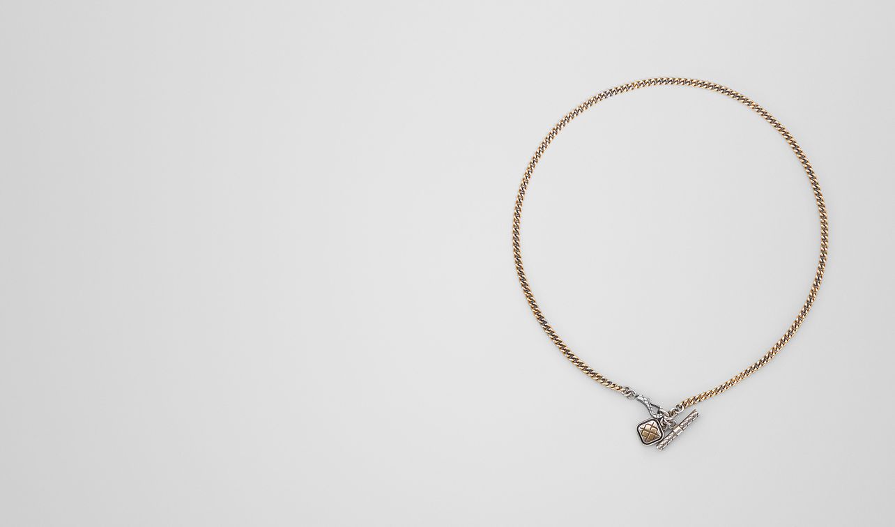 necklace in silver and enamel landing