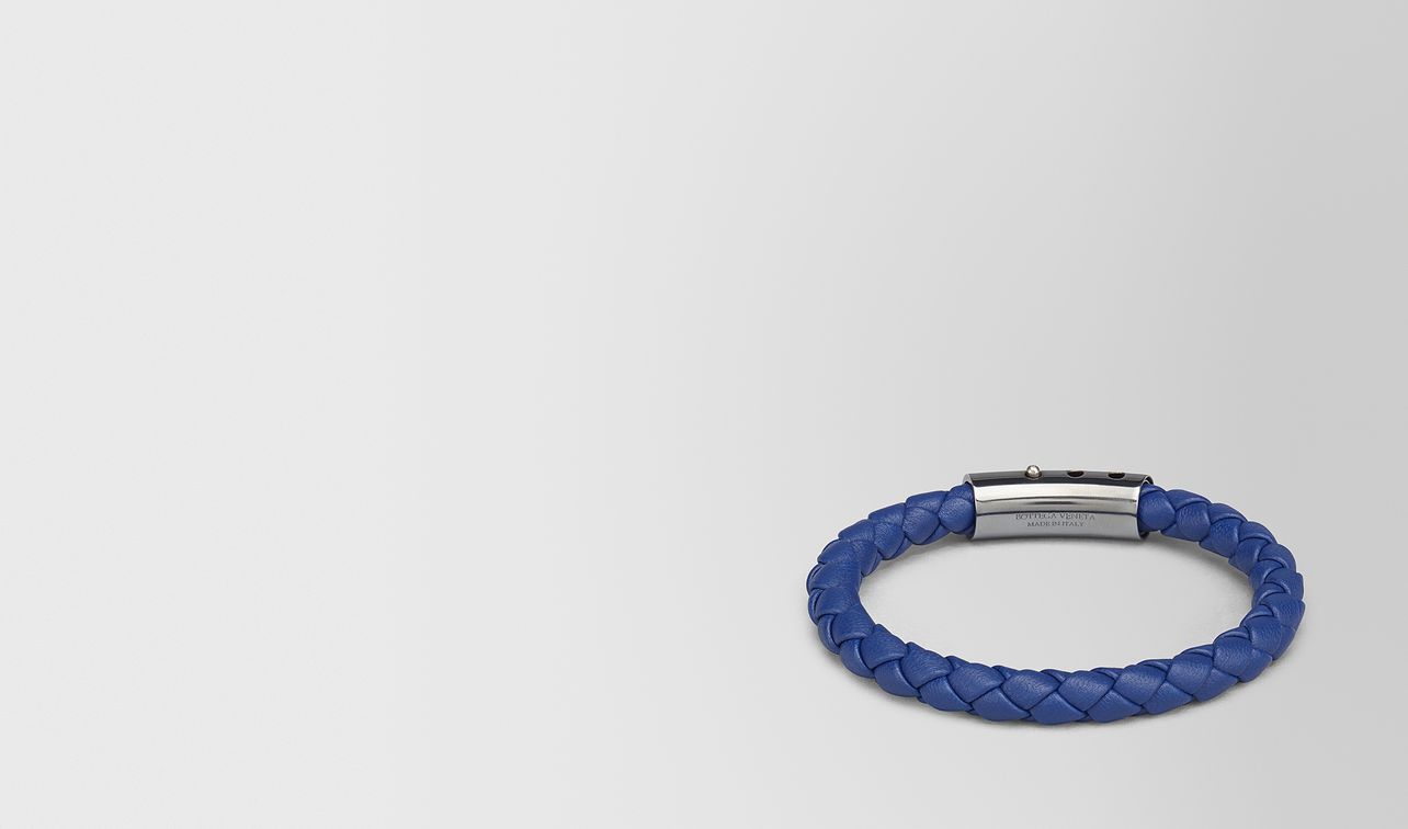 cobalt blue intrecciato nappa bracelet landing