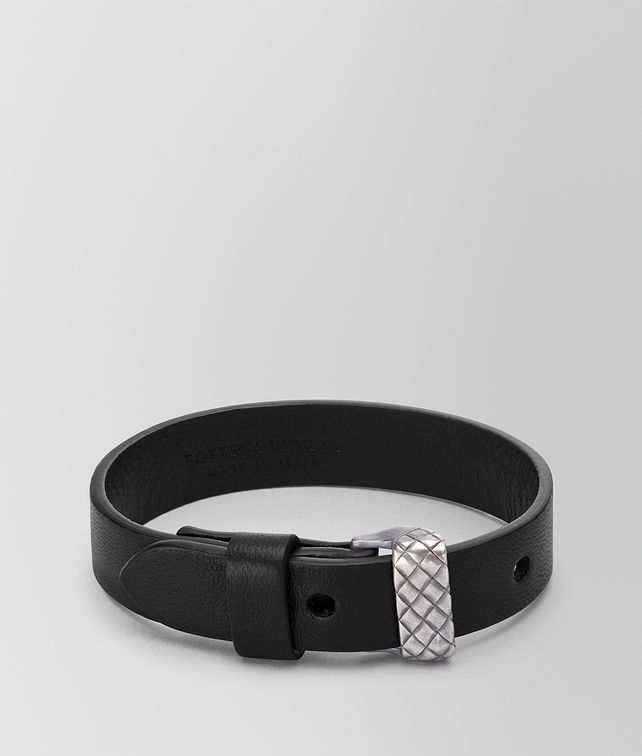 BOTTEGA VENETA NERO NAPPA BRACELET Bracelet Man fp