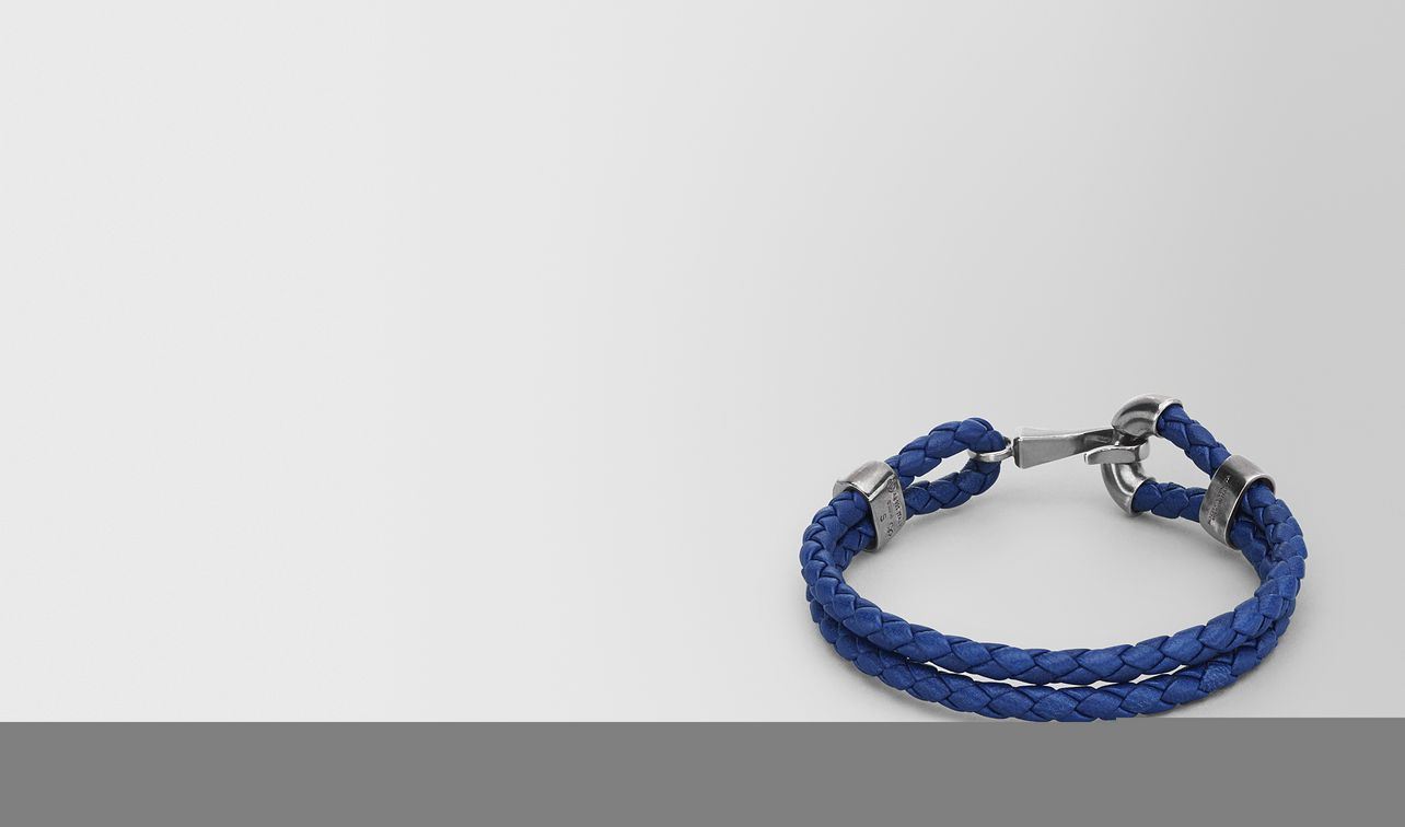 cobalt blue intrecciato nappa bracelet landing