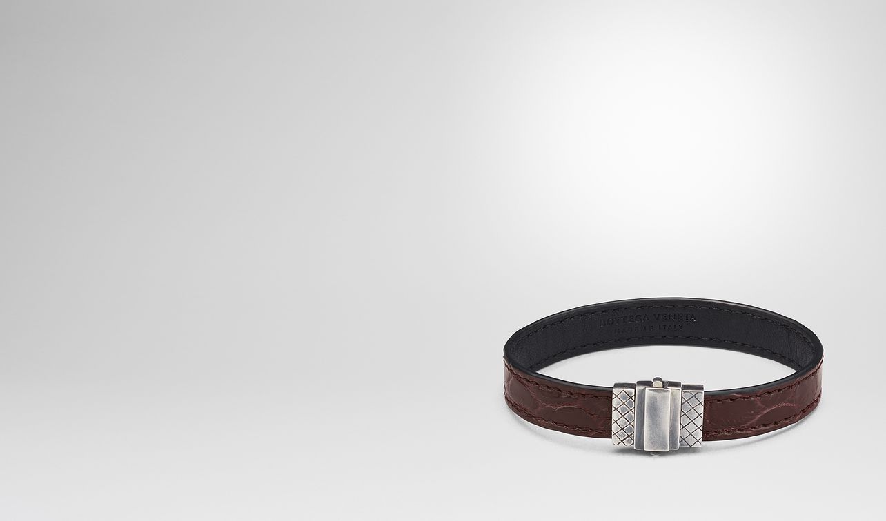 dark barolo nero crocodile bracelet landing