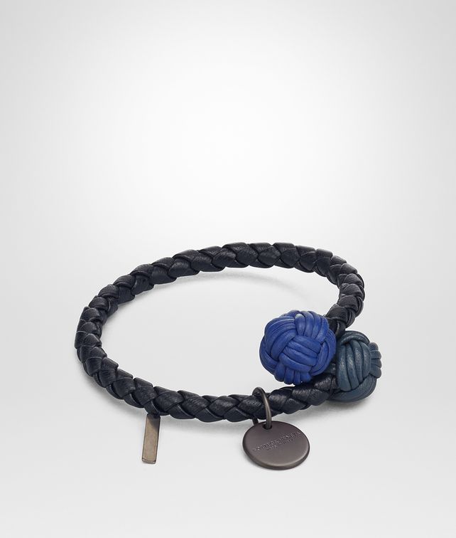 BOTTEGA VENETA TOURMALINE INTRECCIATO NAPPA MULTICOLOR BRACELET Keyring or Bracelets E fp