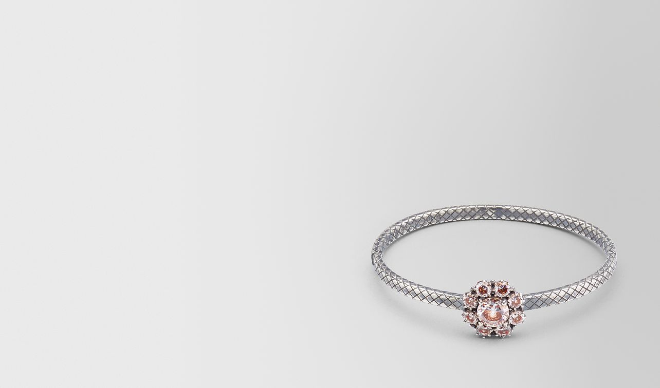 brown cubic zirconia oxidized silver bracelet landing