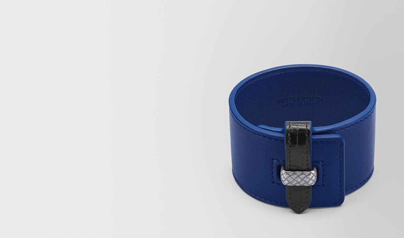 cobalt blue nappa nero crocodile bracelet landing