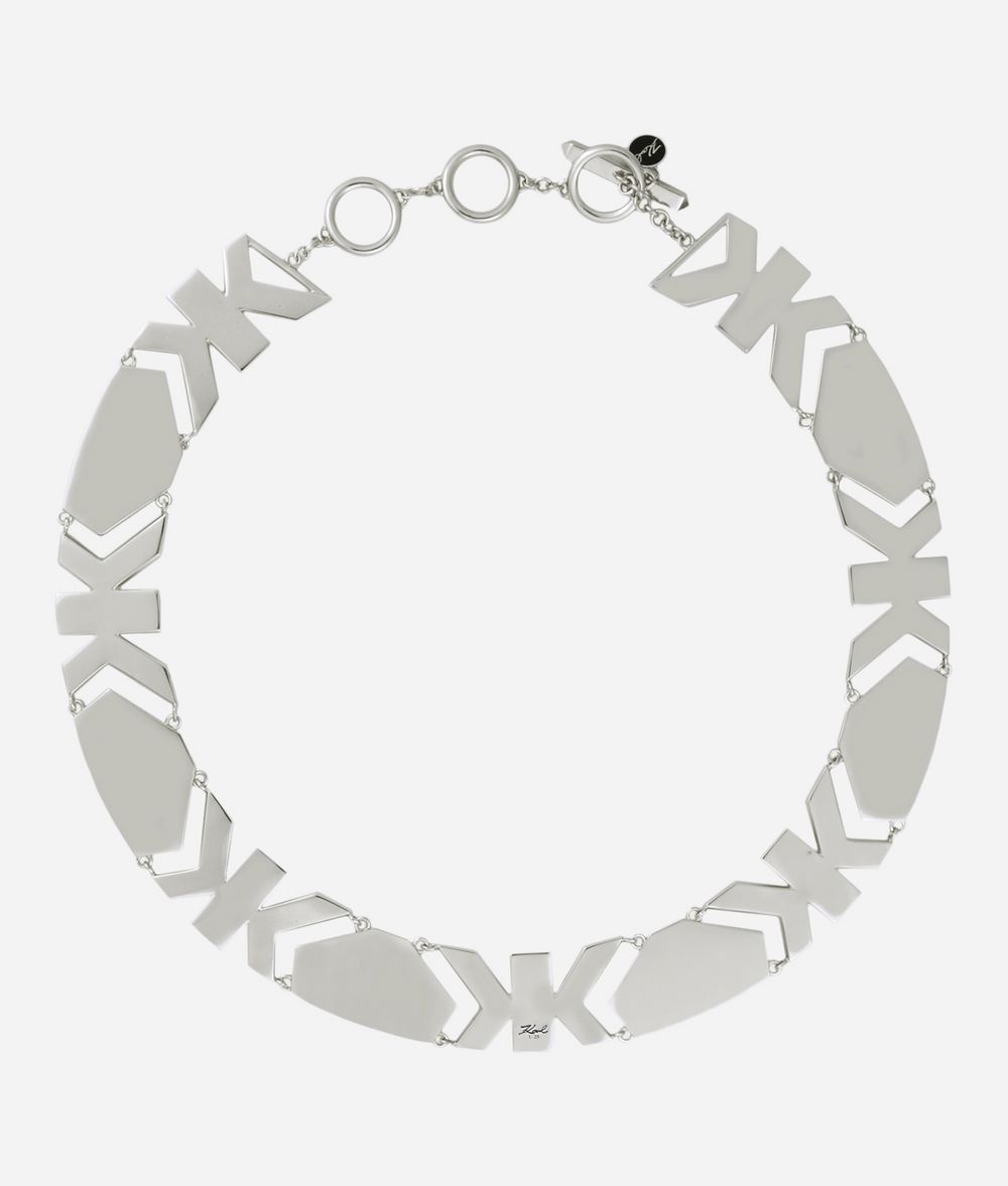 KARL LAGERFELD Art Déco K collier plastron Collier Femme d