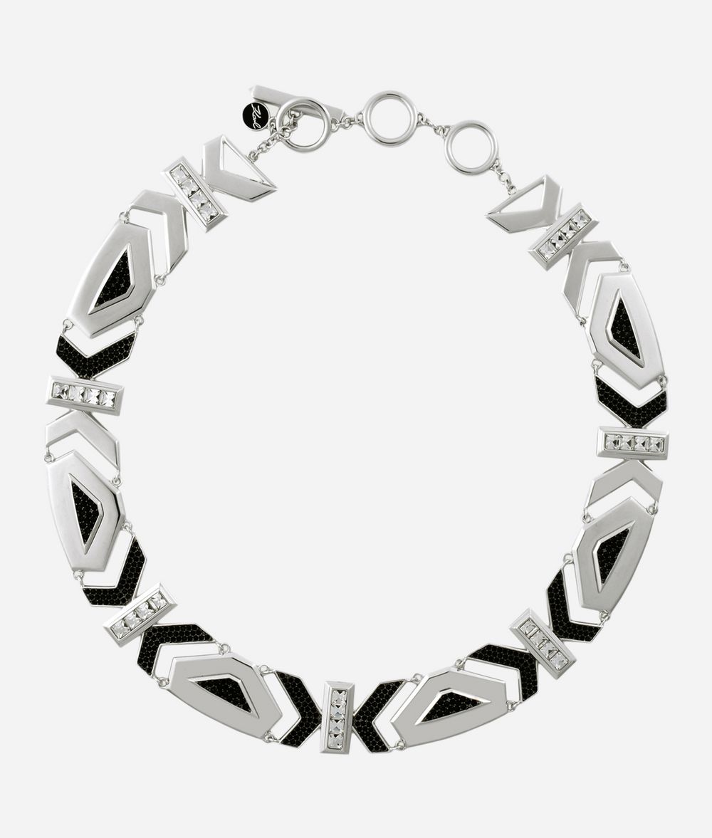 KARL LAGERFELD Art Déco K collier plastron Collier Femme f