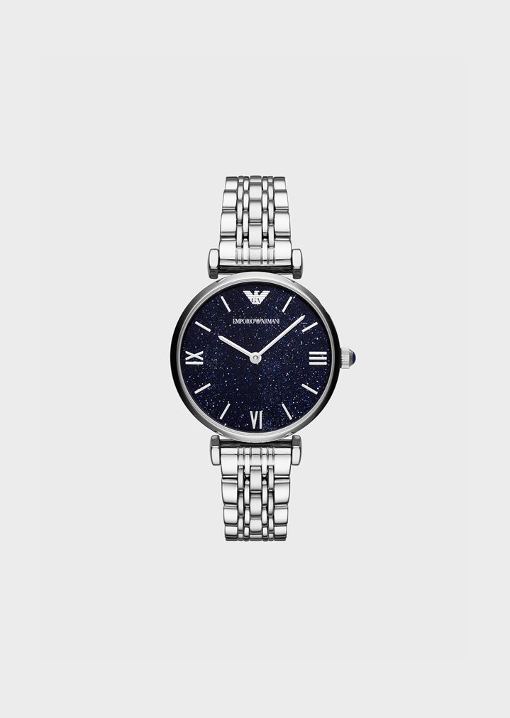11091 watch with rhinestone dial | Woman | Emporio Armani