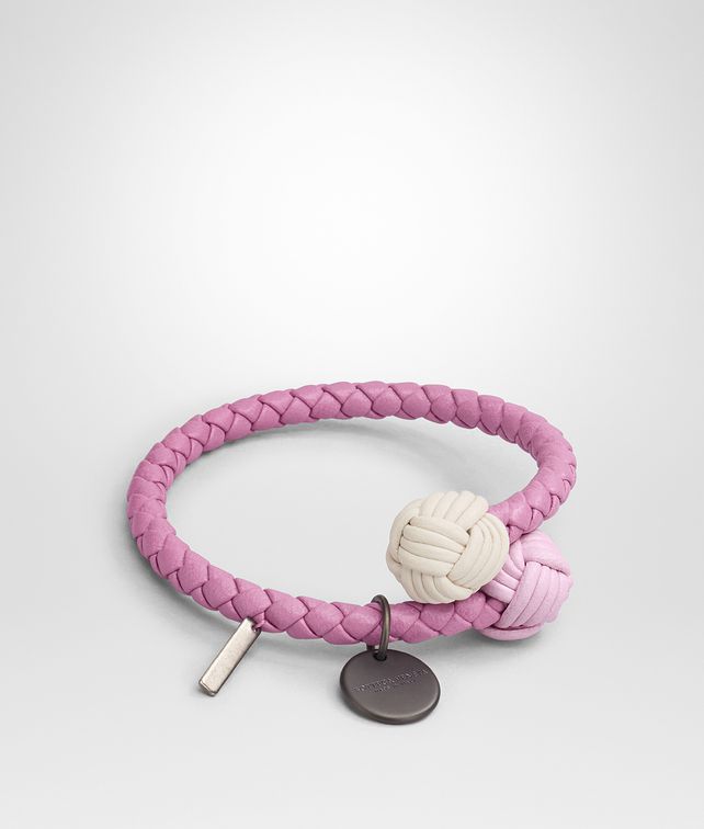 BOTTEGA VENETA TWILIGHT INTRECCIATO NAPPA MULTICOLOR BRACELET Keyring or Bracelets E fp