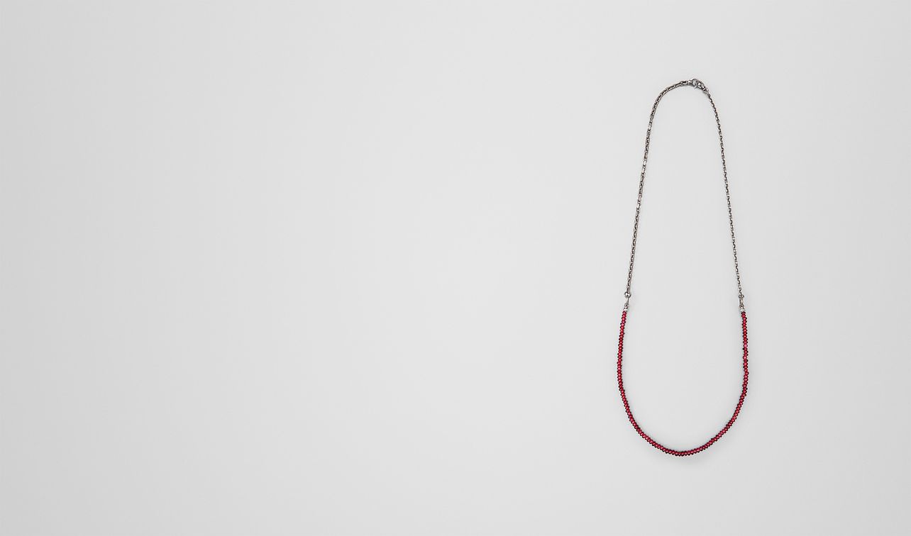 oxidized silver garnet necklace landing