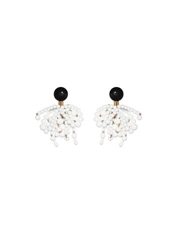 Marni Tassel earrings in white resin Woman