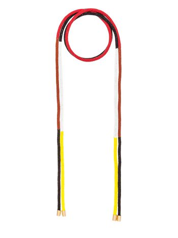 Marni Double necklace in pearls yellow Woman