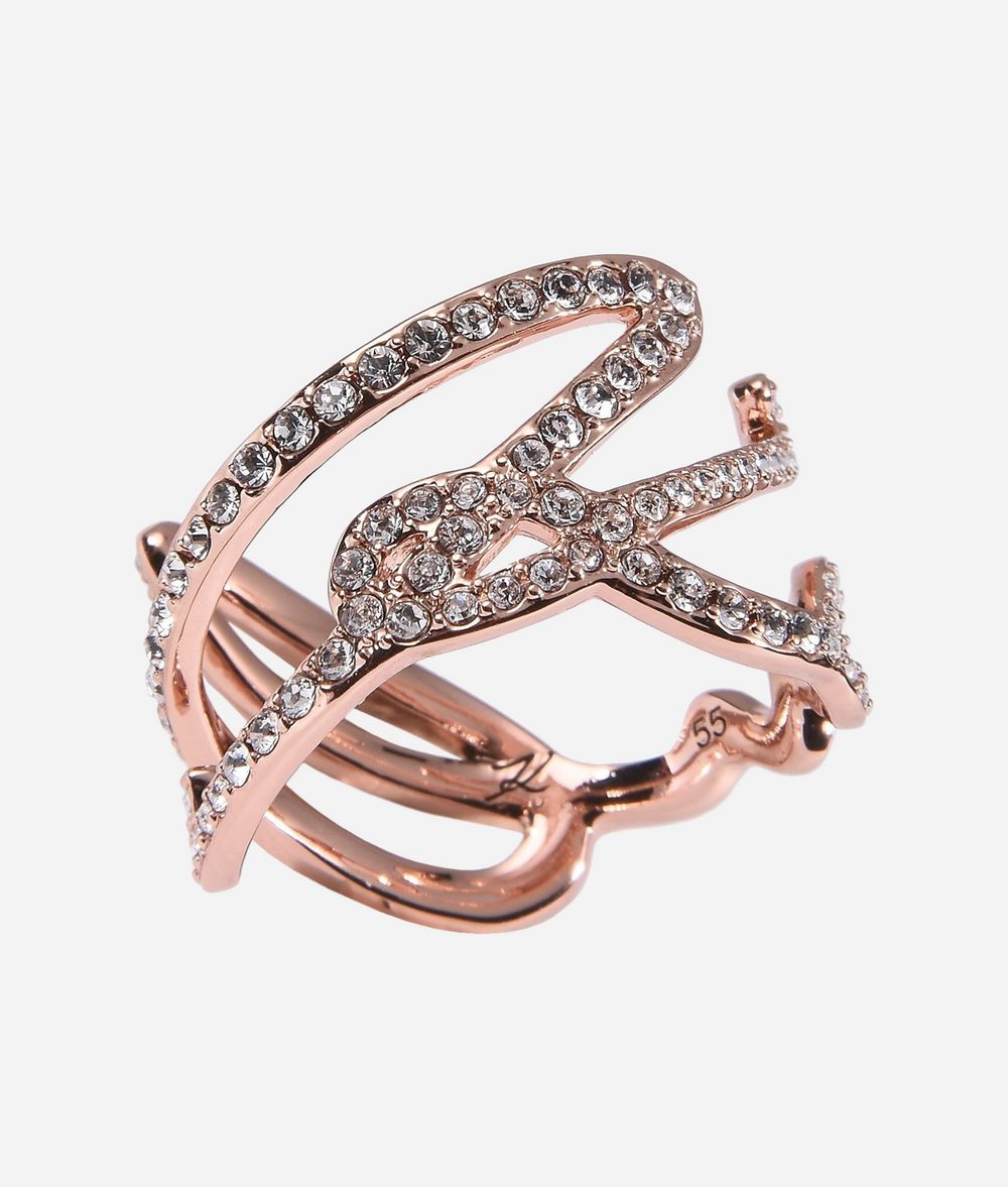 KARL LAGERFELD Bague Karl Signature Bague Femme d