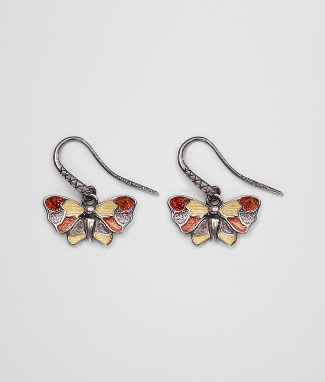 Bottega Veneta Multicolor Antique Silver Erfly Earrings Bottega Veneta Multicolor Antique Silver Erfly Earrings Pickupinshipping Info