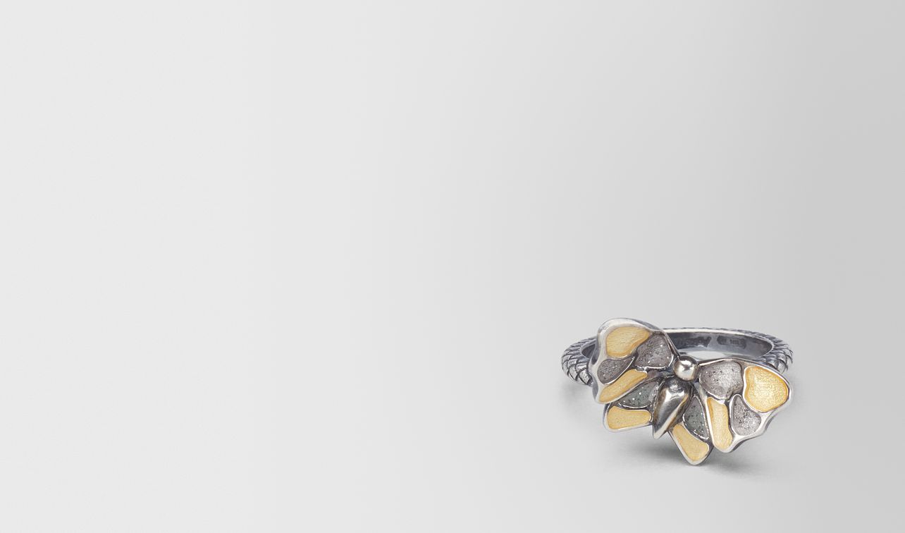 oro giallo argento antique silver butterfly ring landing
