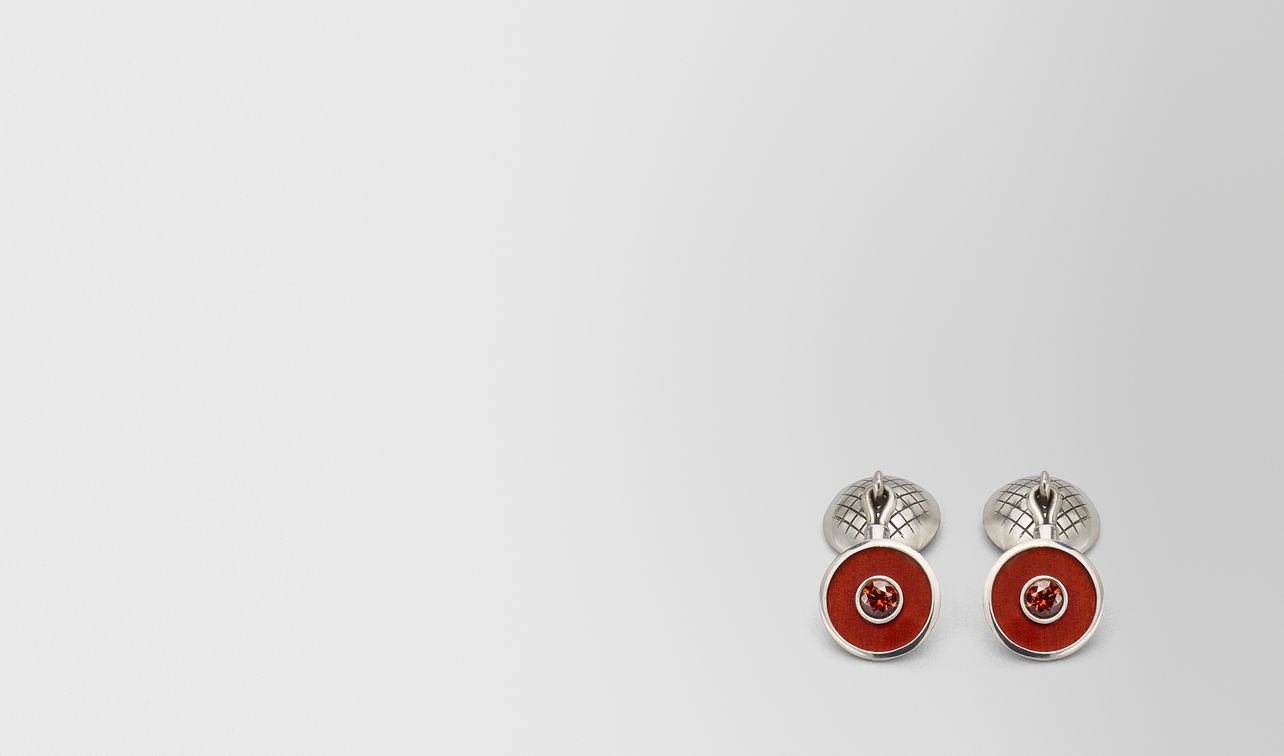brown antique silver stellular cufflinks landing