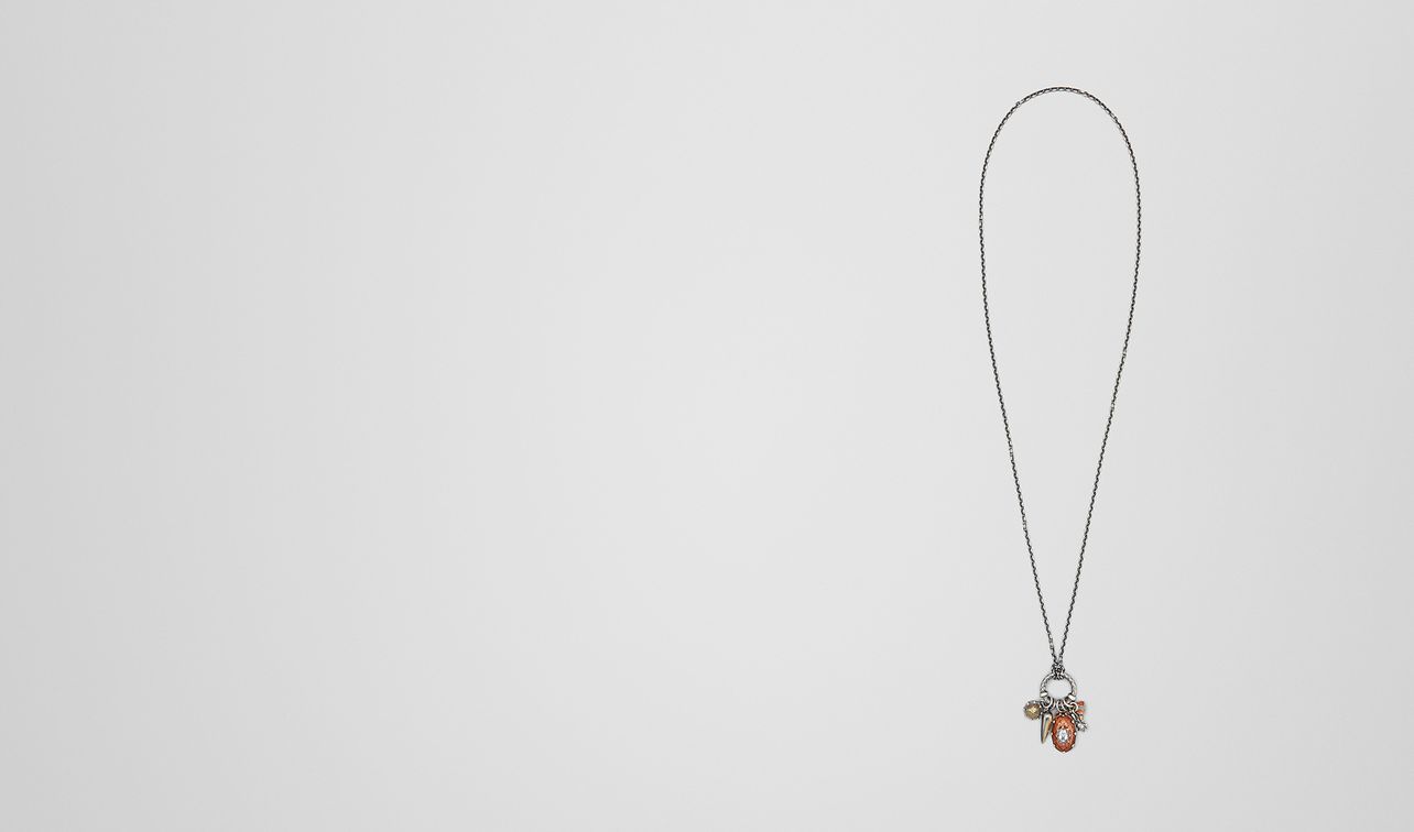 natural brown antique silver stellular necklace landing