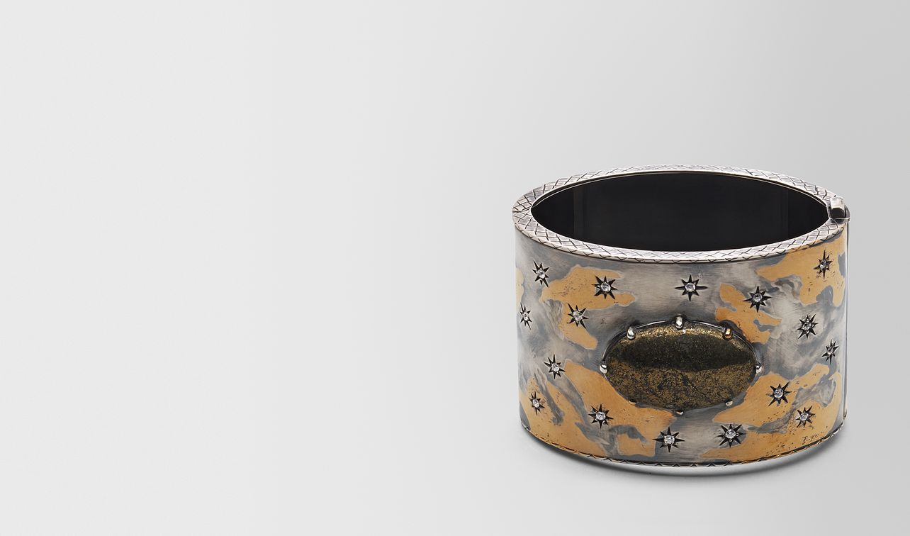 natural antique silver stellular cuff landing
