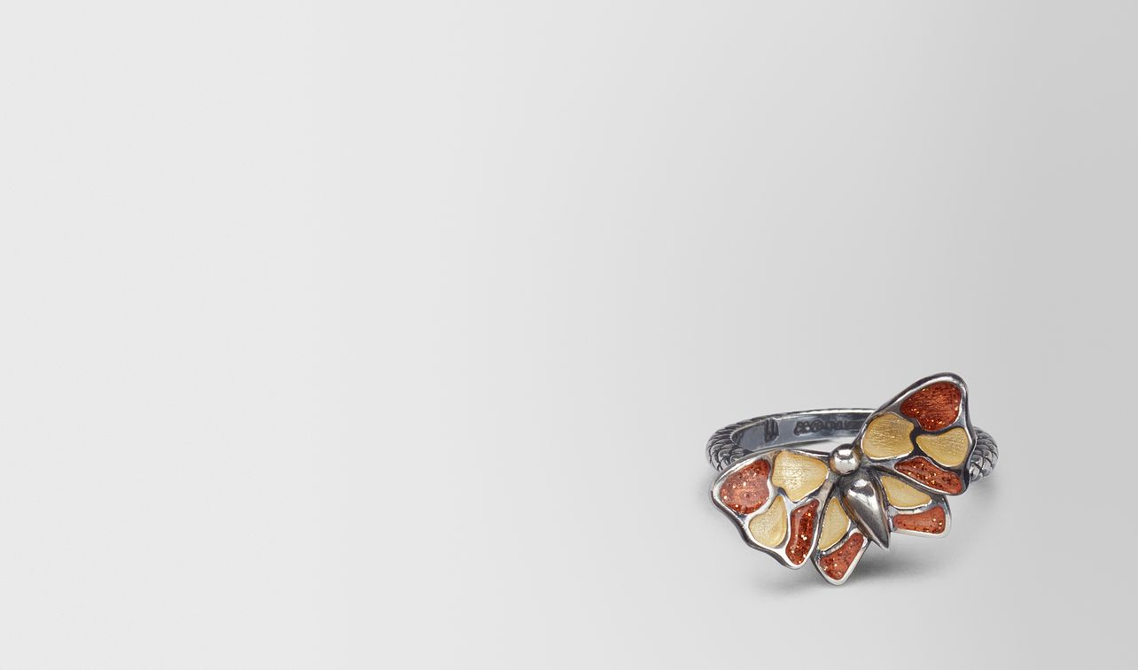 multicolor antique silver butterfly ring landing
