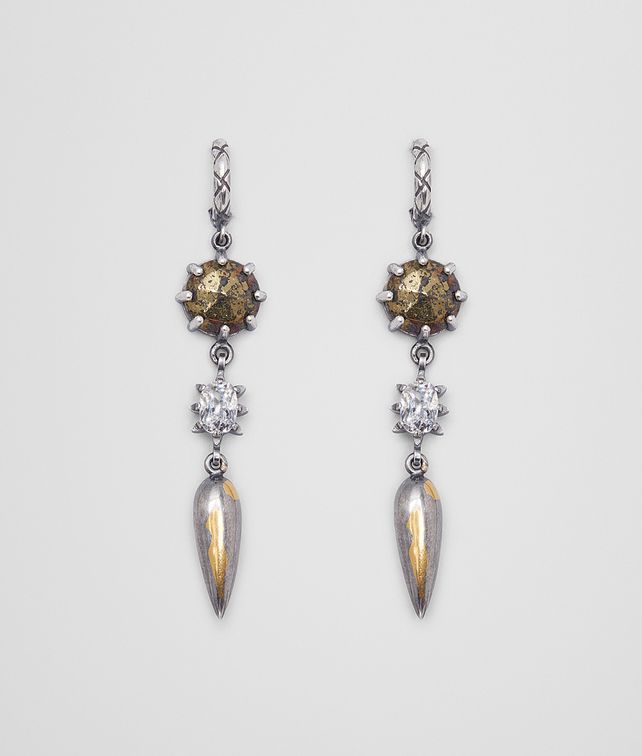BOTTEGA VENETA NATURAL ANTIQUE SILVER STELLULAR EARRINGS Earrings Woman fp