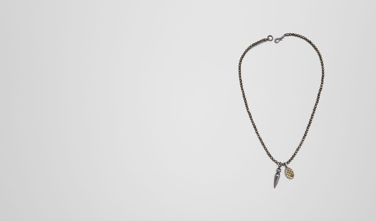 natural brown antique silver stellular necklace landing