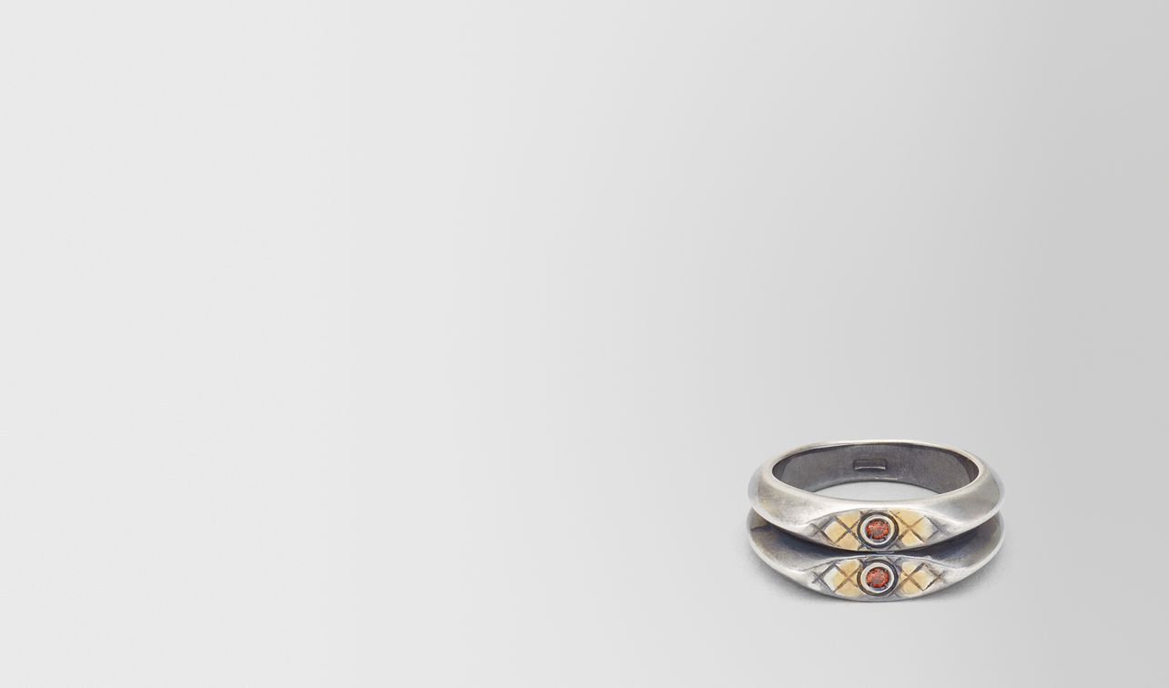 brown antique silver stellular ring landing
