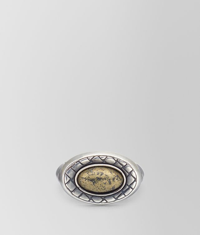BOTTEGA VENETA NATURAL ANTIQUE SILVER STELLULAR RING Ring Man fp