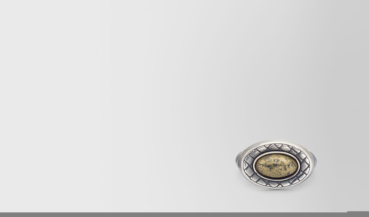 natural antique silver stellular ring landing