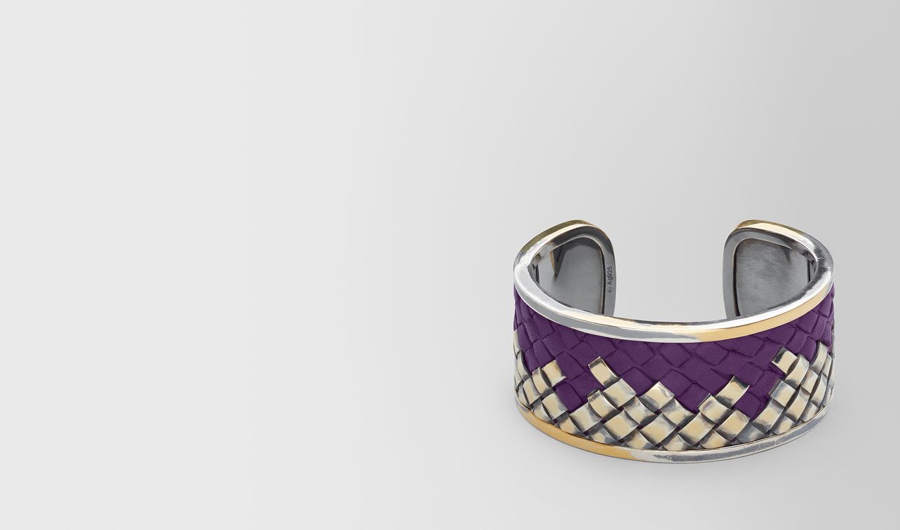 bracciale in argento ossidato e pelle monalisa landing