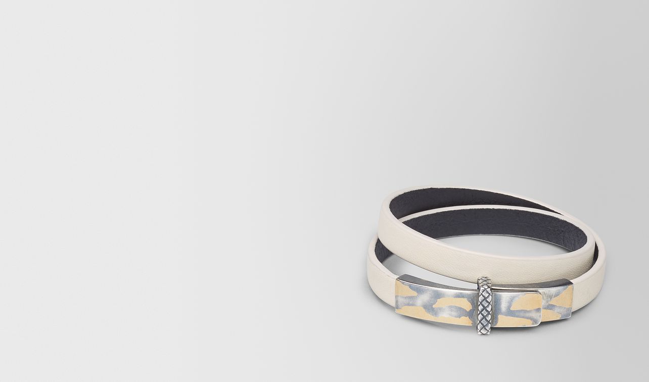mist leather/oxidized silver bracelet landing