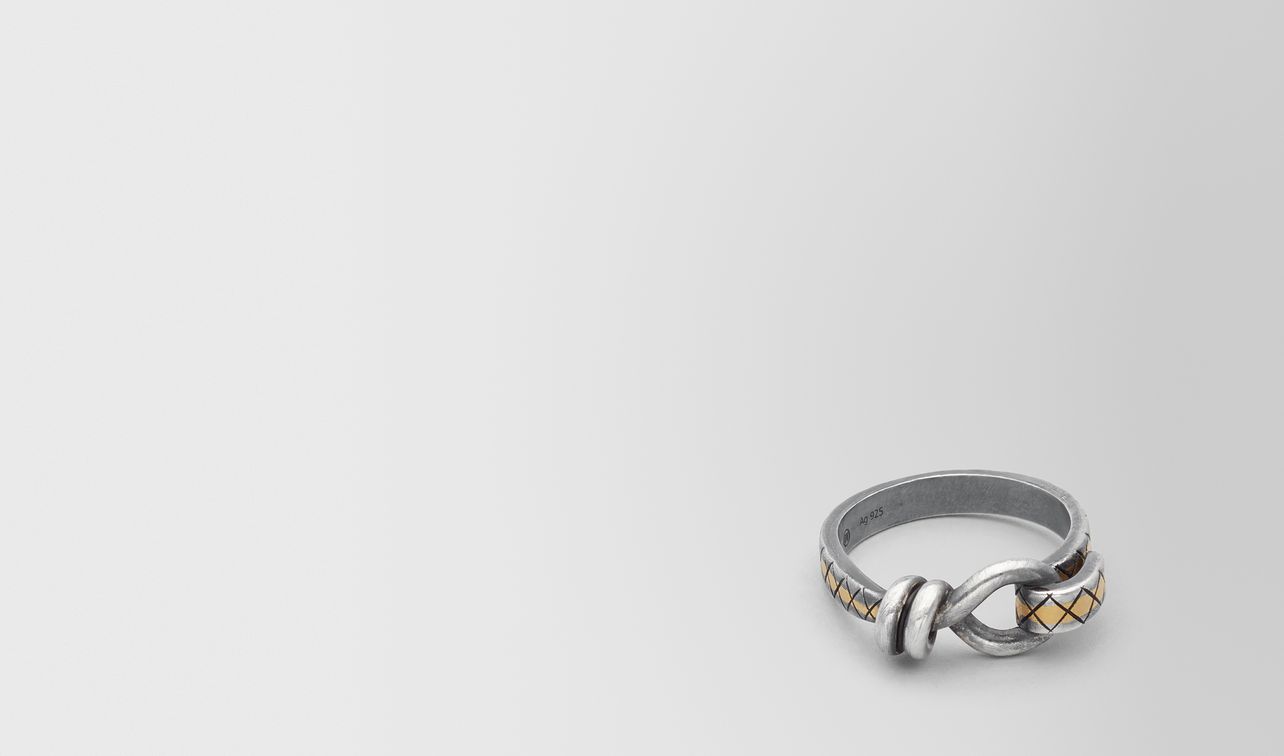 antique silver/yellow gold patina ring landing