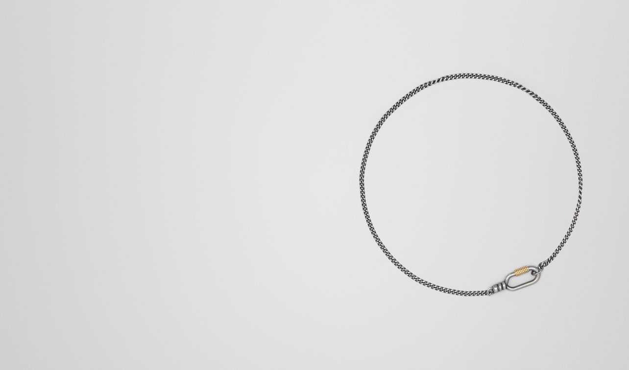 antique silver/yellow gold patina necklace landing