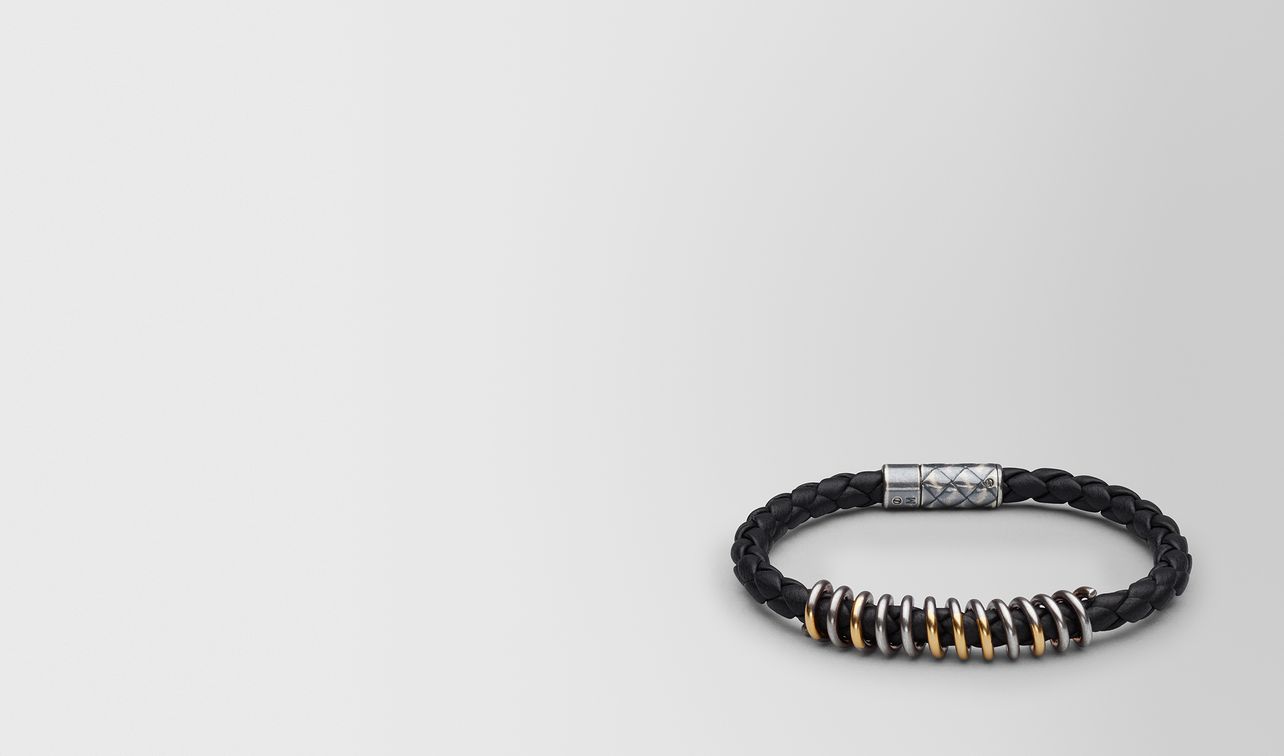 nero leather/antique silver bracelet landing