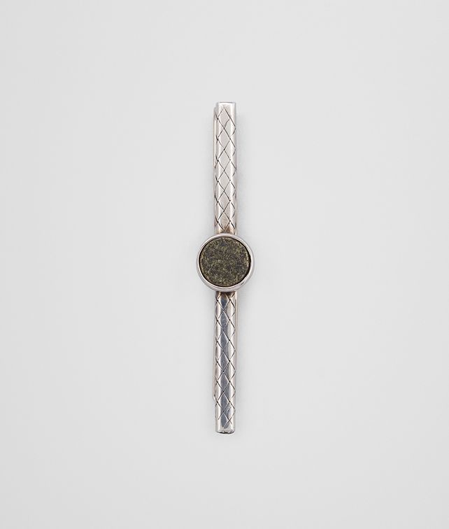 BOTTEGA VENETA NATURAL CHALCOPYRITE/ANTIQUE SILVER TIE CLIP Other Jewelry Woman fp