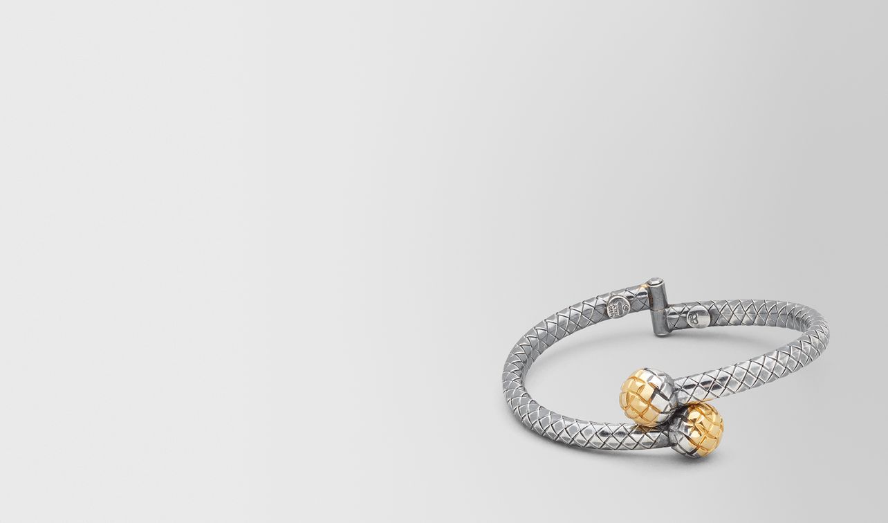 antique silver/yellow gold patina dichotomy bracelet landing