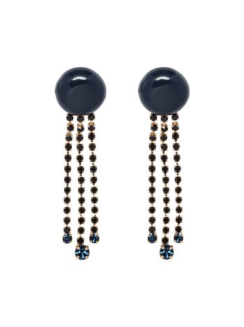 Marni Resin earrings with rhinestone charms Woman