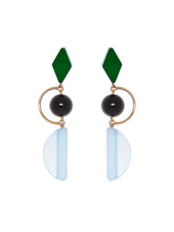 Marni Resin and metal leverback earrings Woman